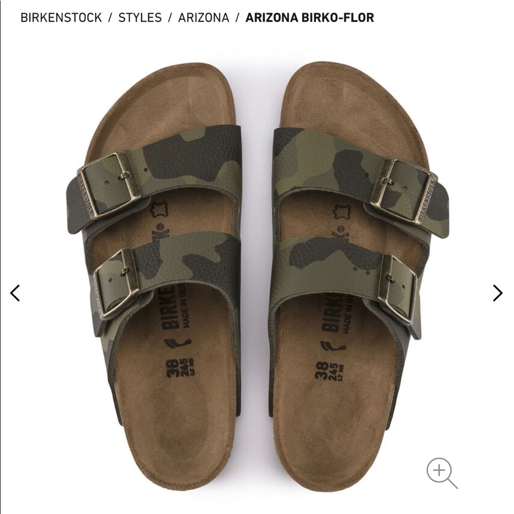 Birkenstock Camo Arizona Sandal - worn once, great condition